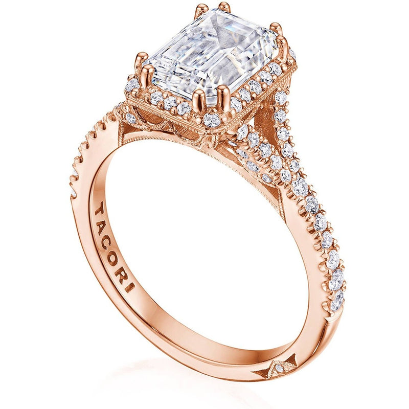 Emerald Bloom Engagement Ring