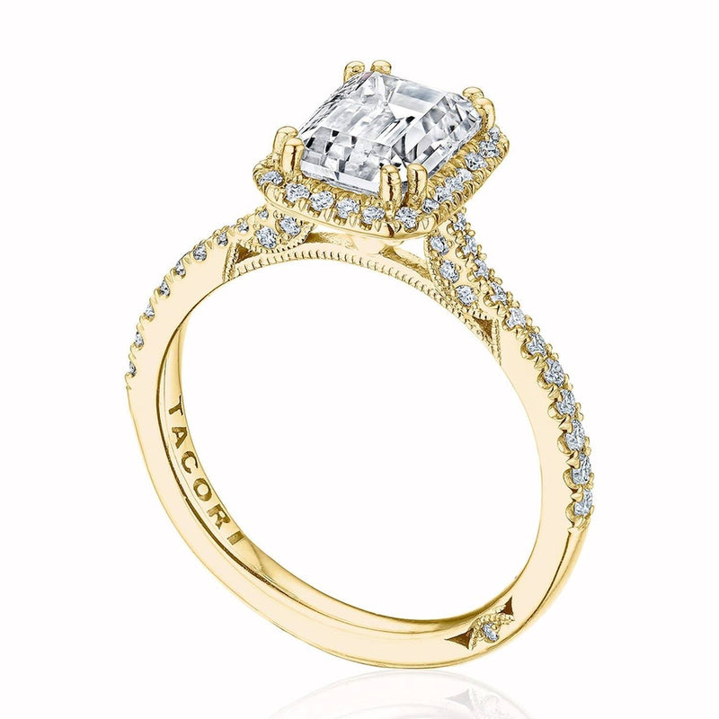 Emerald Bloom Engagement Ring