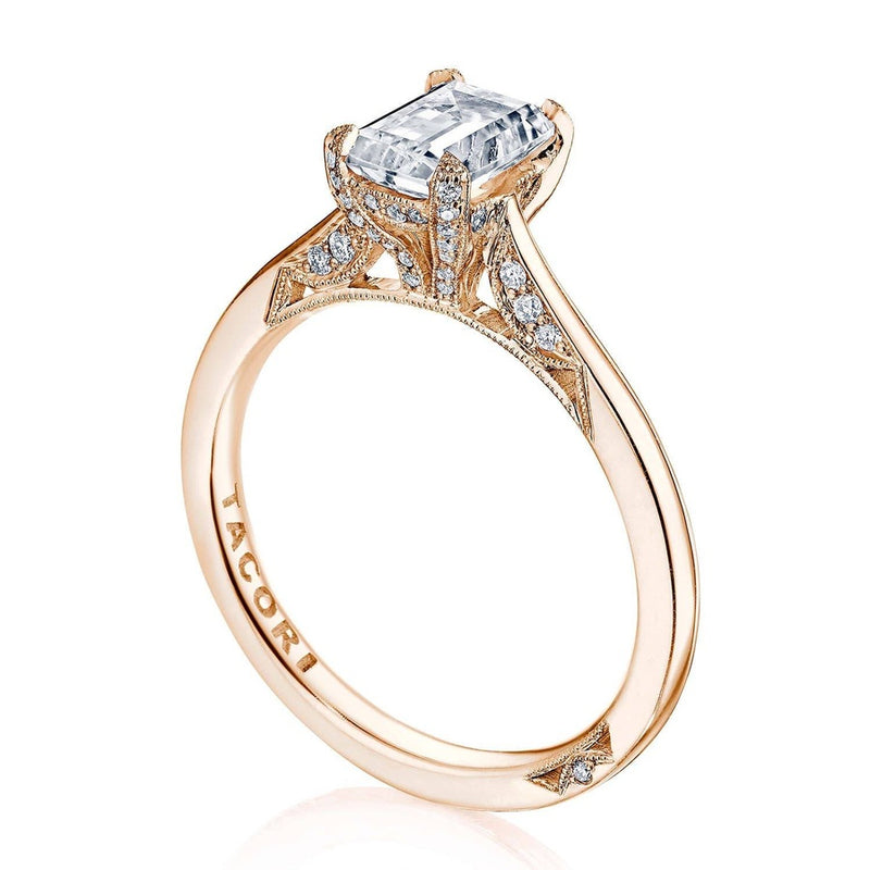 Emerald Solitaire Engagement Ring