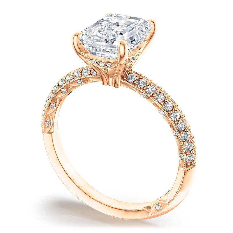 Emerald Solitaire Engagement Ring