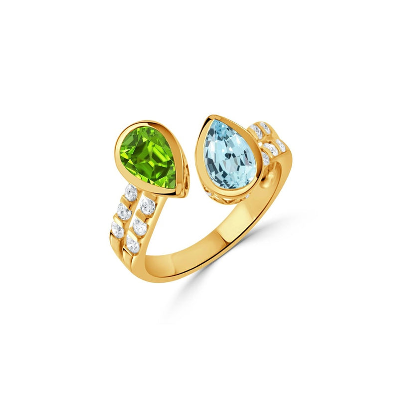 Doves by Doron Paloma Peridot Fashion Ring R12473PDBT