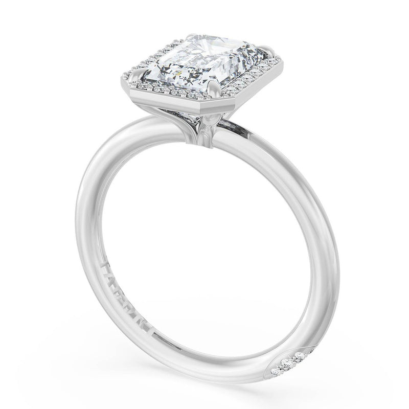 Emerald Bloom Engagement Ring