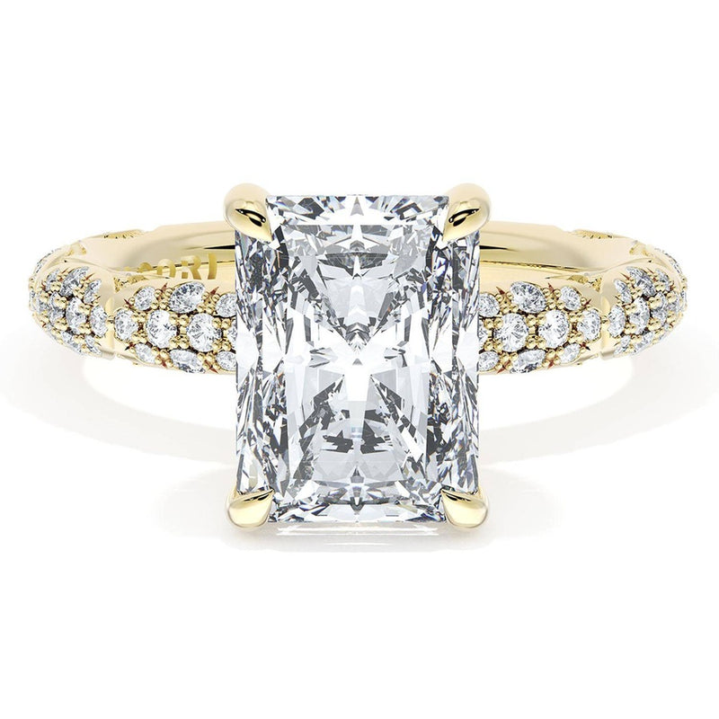 Radiant Bloom Engagement Ring