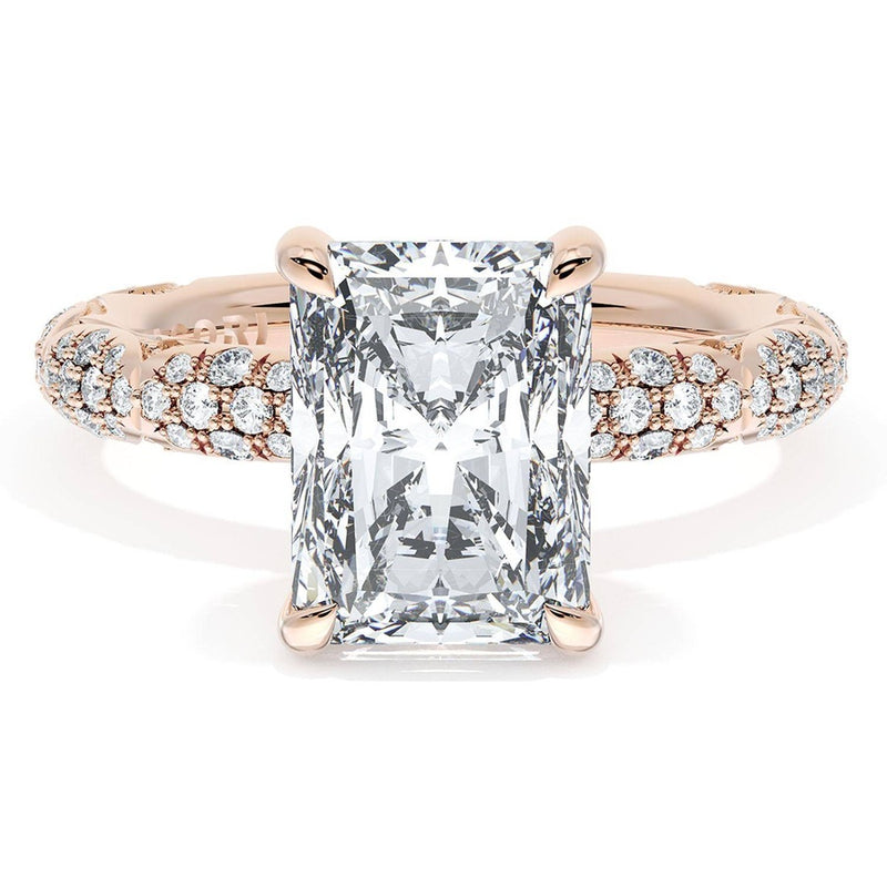 Radiant Bloom Engagement Ring