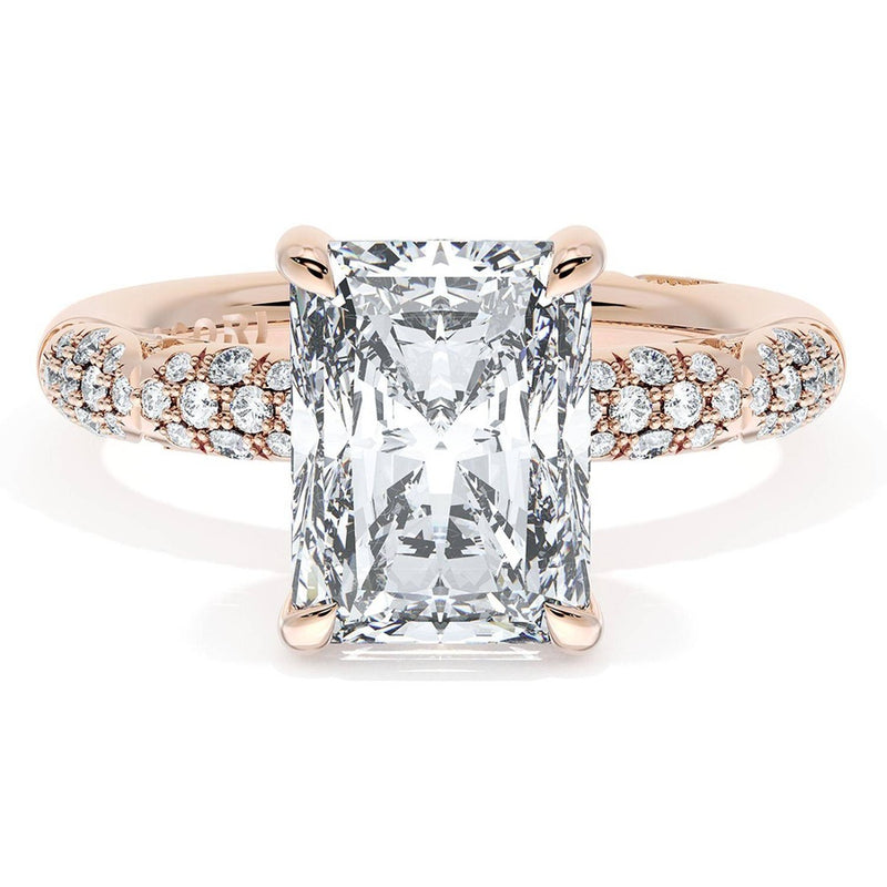 Radiant Bloom Engagement Ring