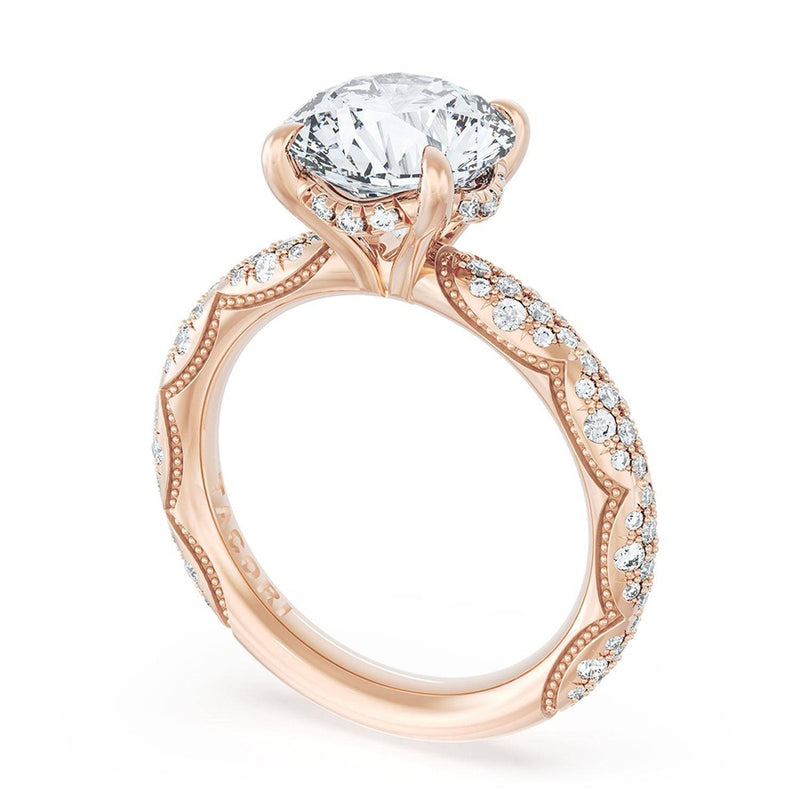 Round Bloom Engagement Ring