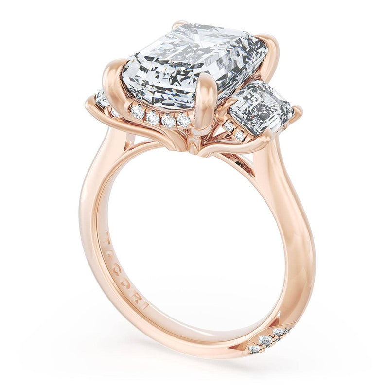 Emerald 3-Stone Engagement Ring