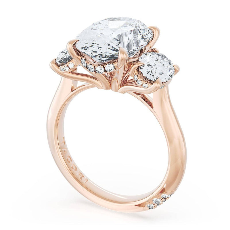 Oval 3-Stone Engagement Ring