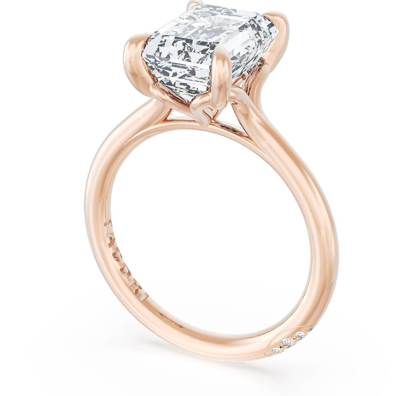 Emerald Solitaire Engagement Ring