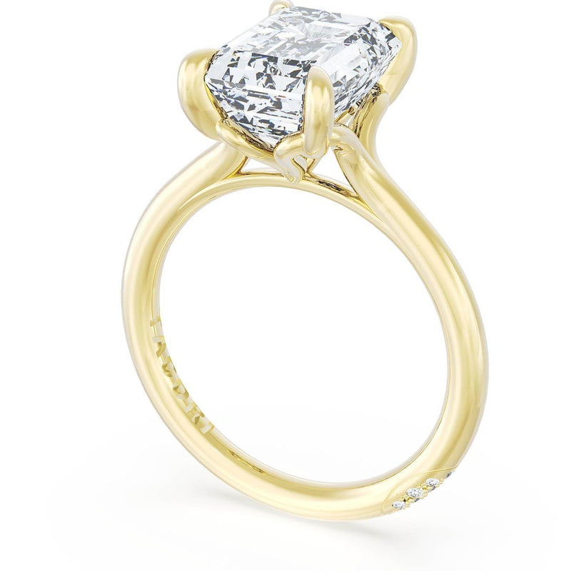 Emerald Solitaire Engagement Ring