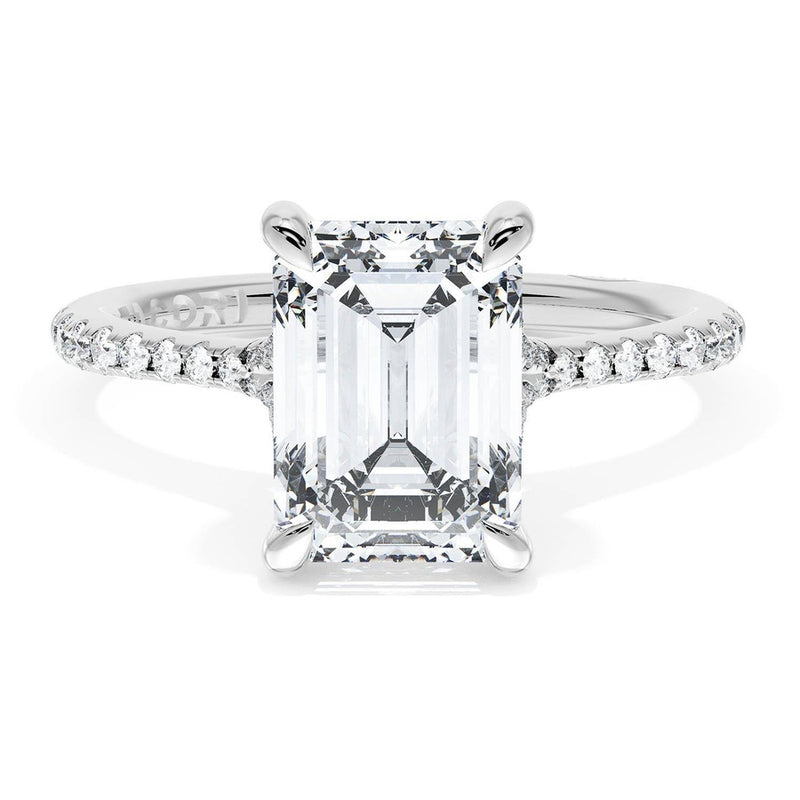 Emerald Solitaire Engagement Ring