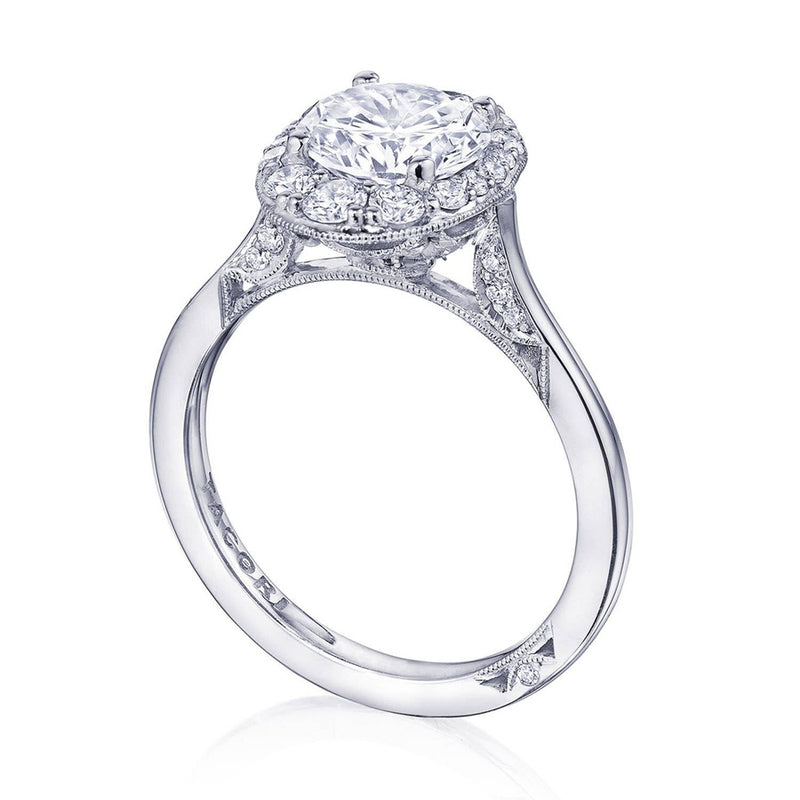 Round Bloom Engagement Ring