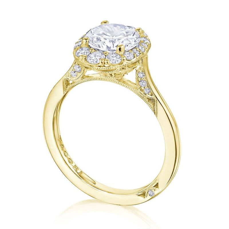 Round Bloom Engagement Ring