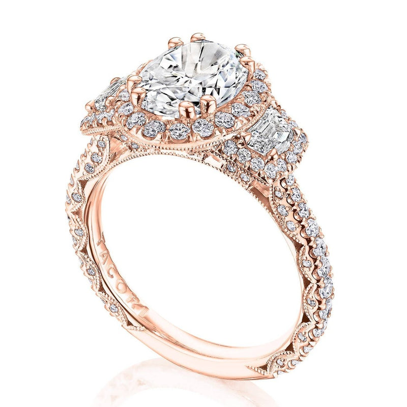 Oval 3-Stone Engagement Ring