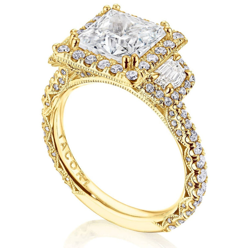 Princess 3-Stone Engagement Ring