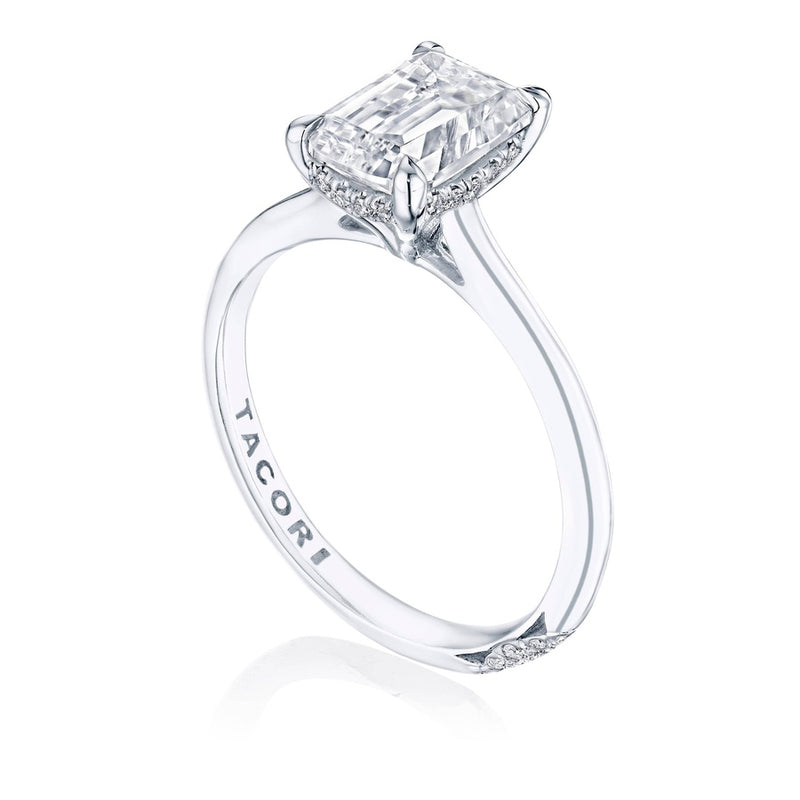 Emerald Solitaire Engagement Ring