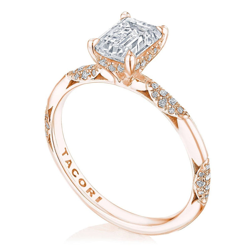 Emerald Solitaire Engagement Ring