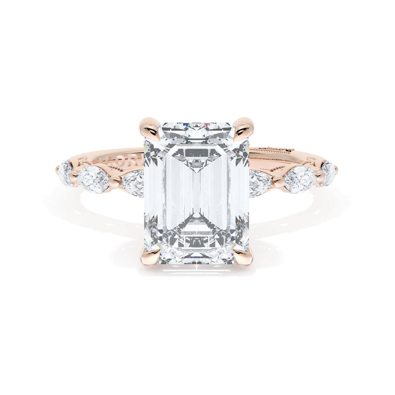 Emerald Solitaire Engagement Ring