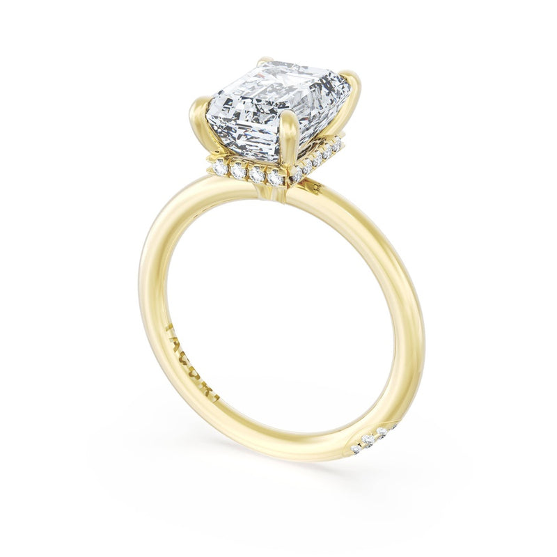 Emerald Solitaire Engagement Ring