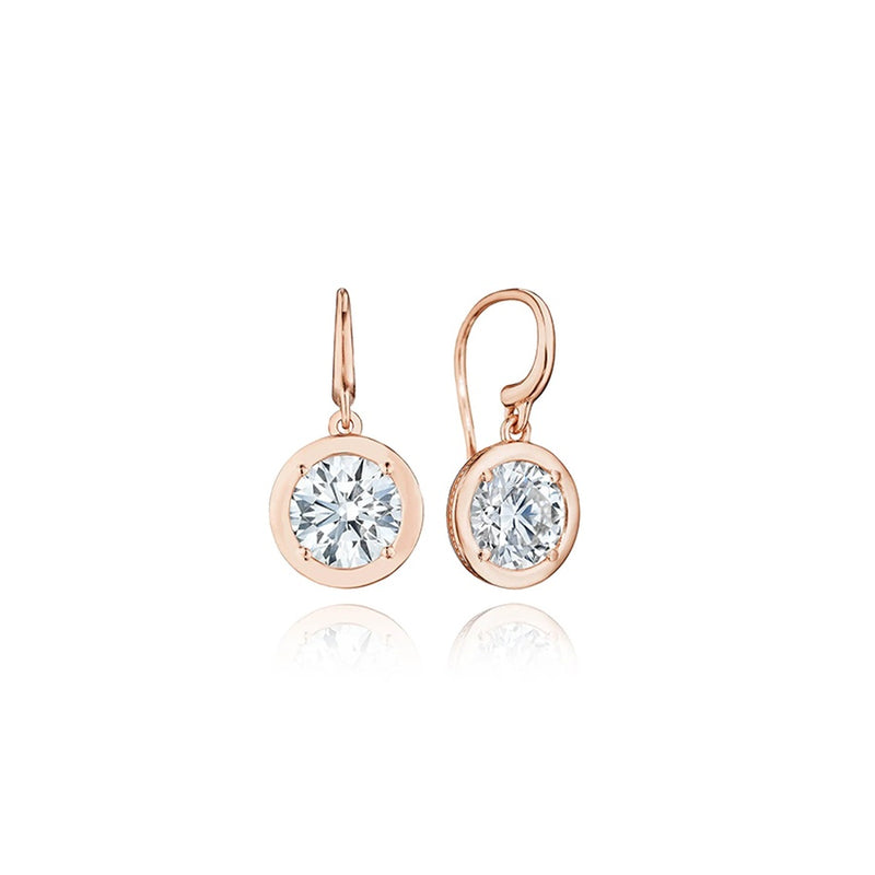 Diamond French Wire Earring - 4.08ct