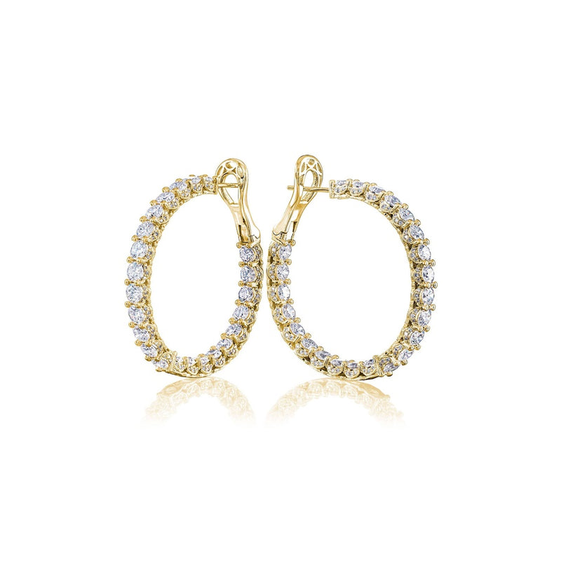 Diamond Hoop Earrings