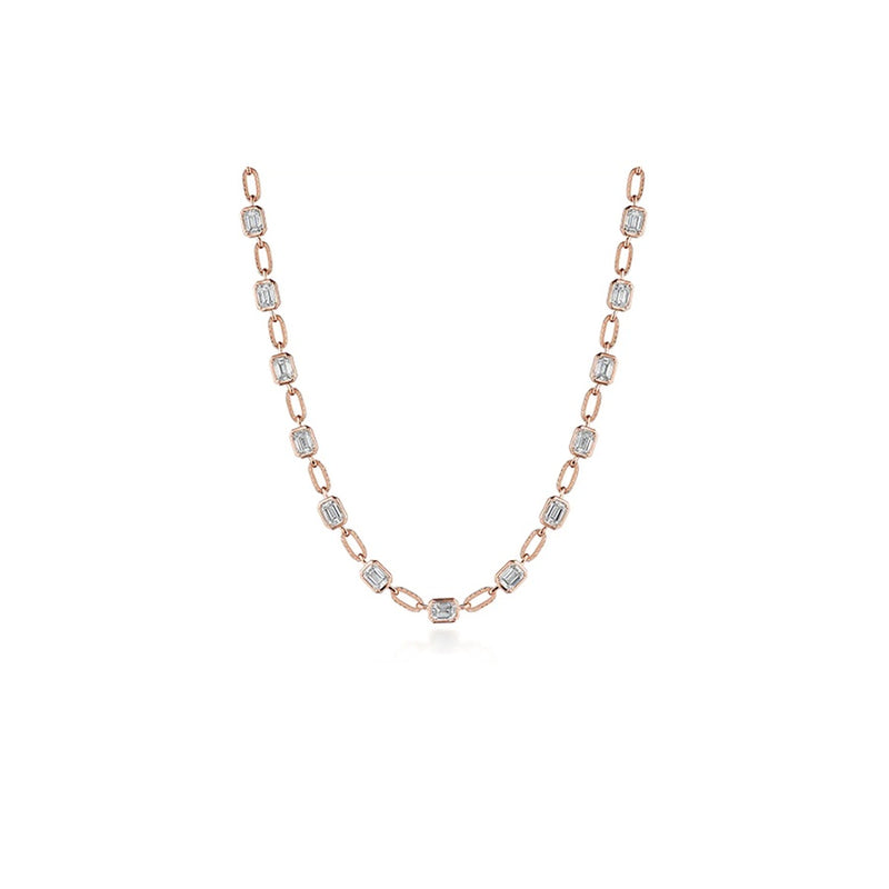 Lab Grown Diamond Link Necklace