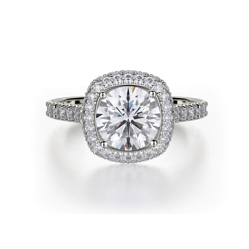 82=.68CTW CUSHION HALO