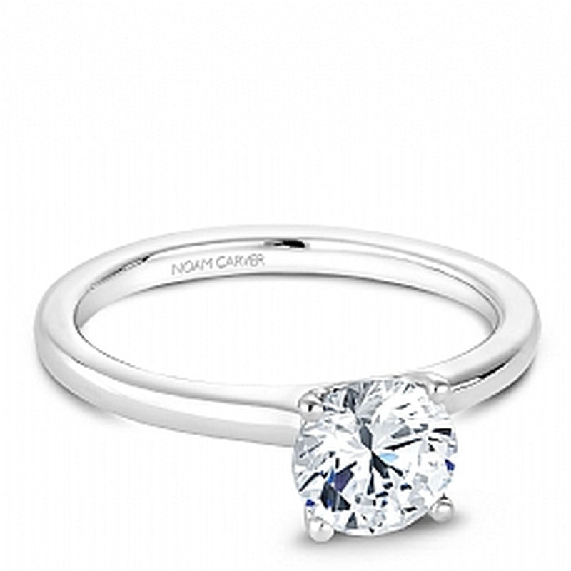 .75CT RND PLAT SOLITAIRE E/R