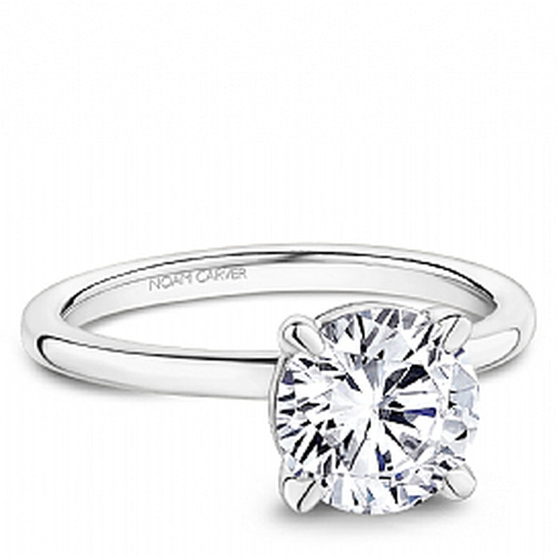 1.00CT RND PLAT SOLITAIRE E/R