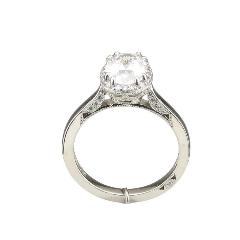 PLAT .13CTW OVAL