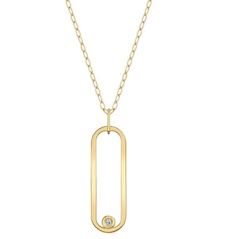 .08CT SI G-H 14KY PENDANT