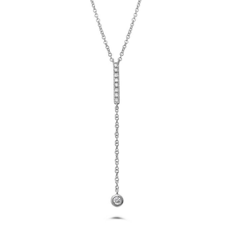 9=.14CTW DIA LARIAT STYLE NECKLACE