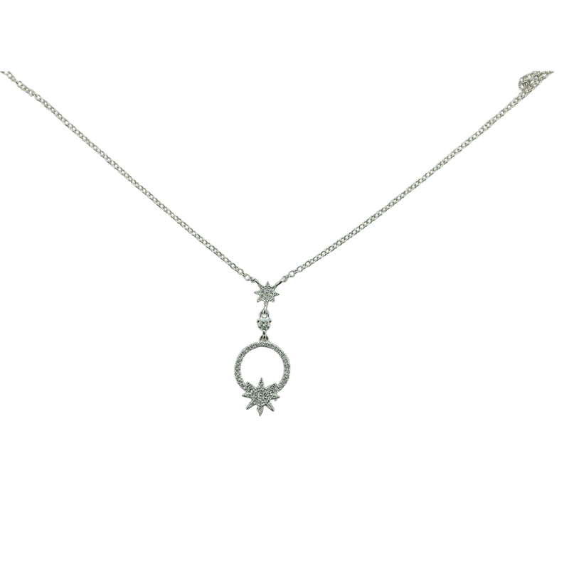 48=.14CTW CIRCLE&STAR NECK
