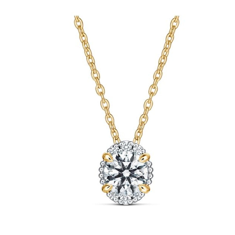 7=.28CT 18KY/PLAT PENDANT