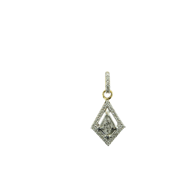 .33CT S&P KITE;27=.20TW SI H 14KY PENDANT