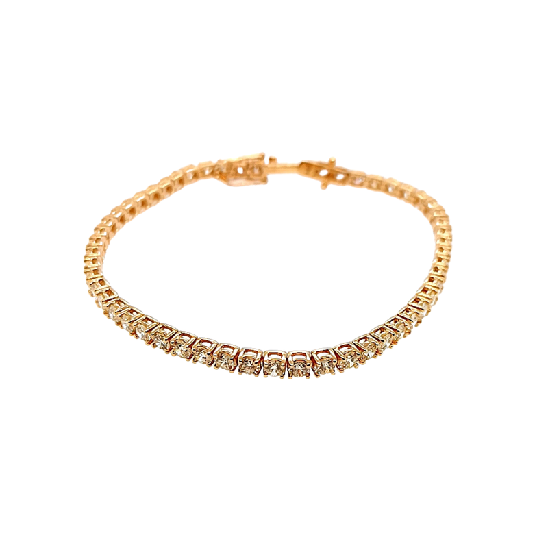 53=6.00CTW SI GH 14KY TENNIS BRACELET