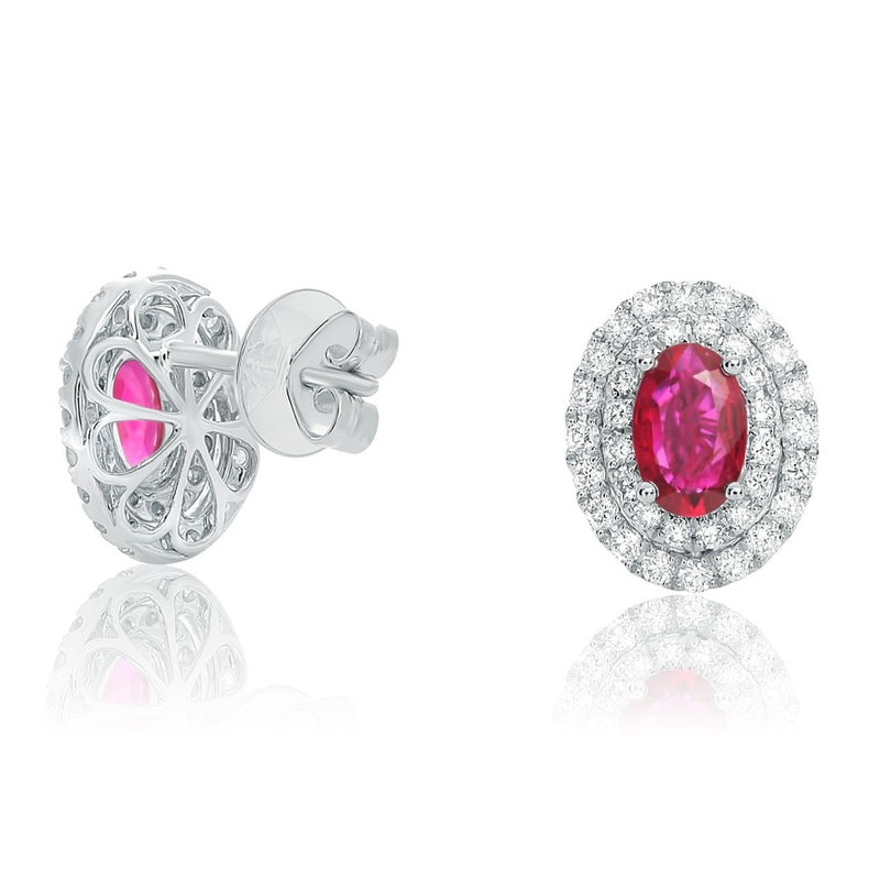 .46CTW VS-SI FG 1.10CT RUBY