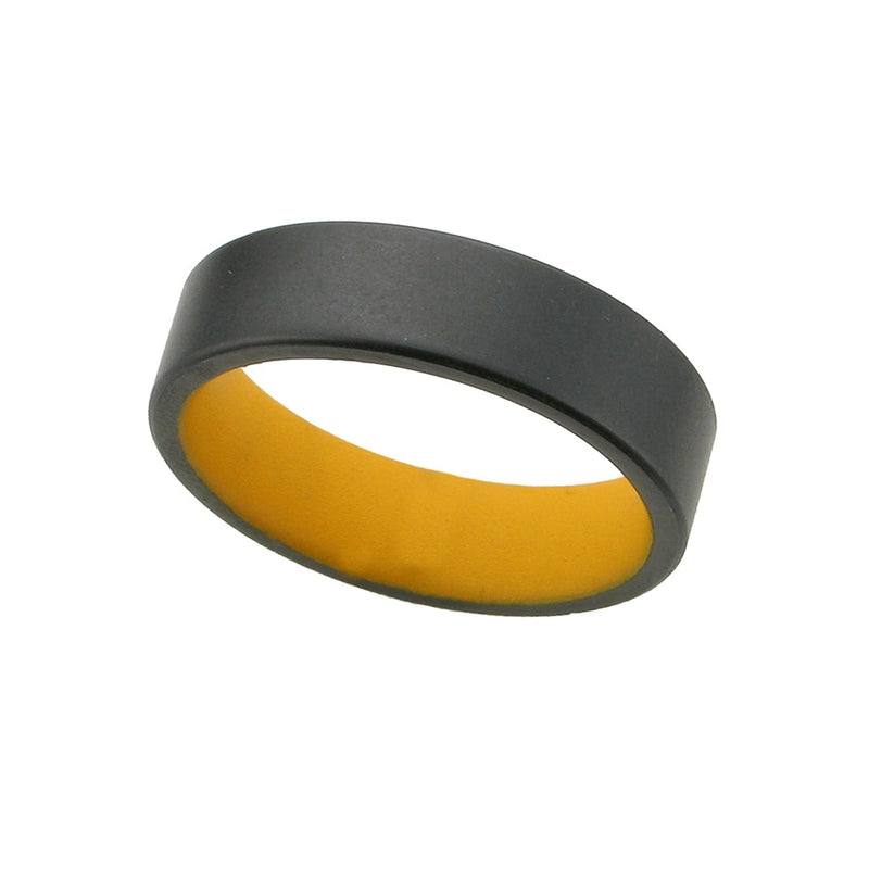 6MM BLK ZIRCONIUM W/DEWALT YELLOW SLEEVE BAND