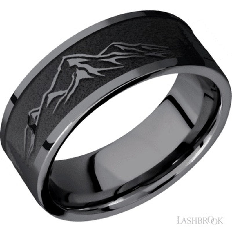 TANT/MOUNTAIN SCENE BLACK