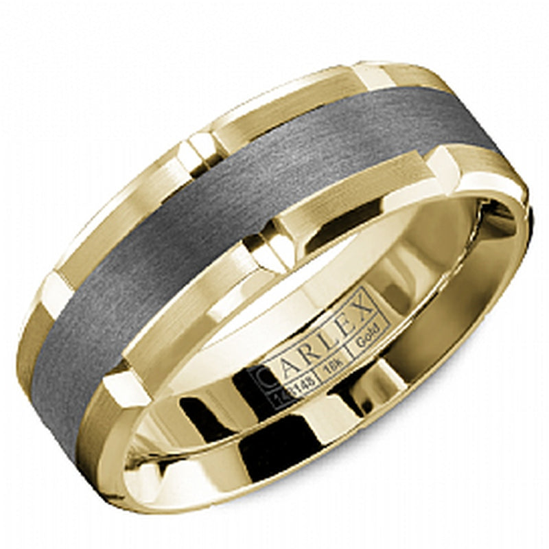 7.5MM 14KY/TANT GENTS BAND