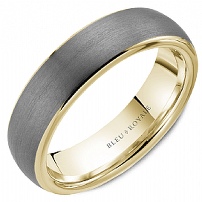 6MM TANTALUM BAND WITH 14KY EDGES
