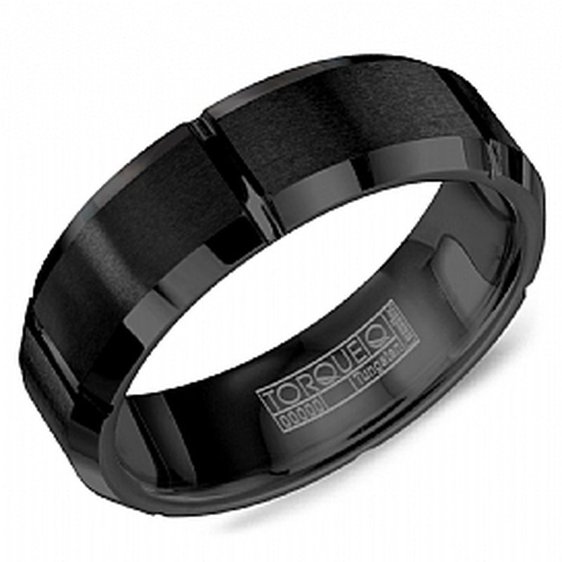 7MM BLK TUNGSTEN BAND
