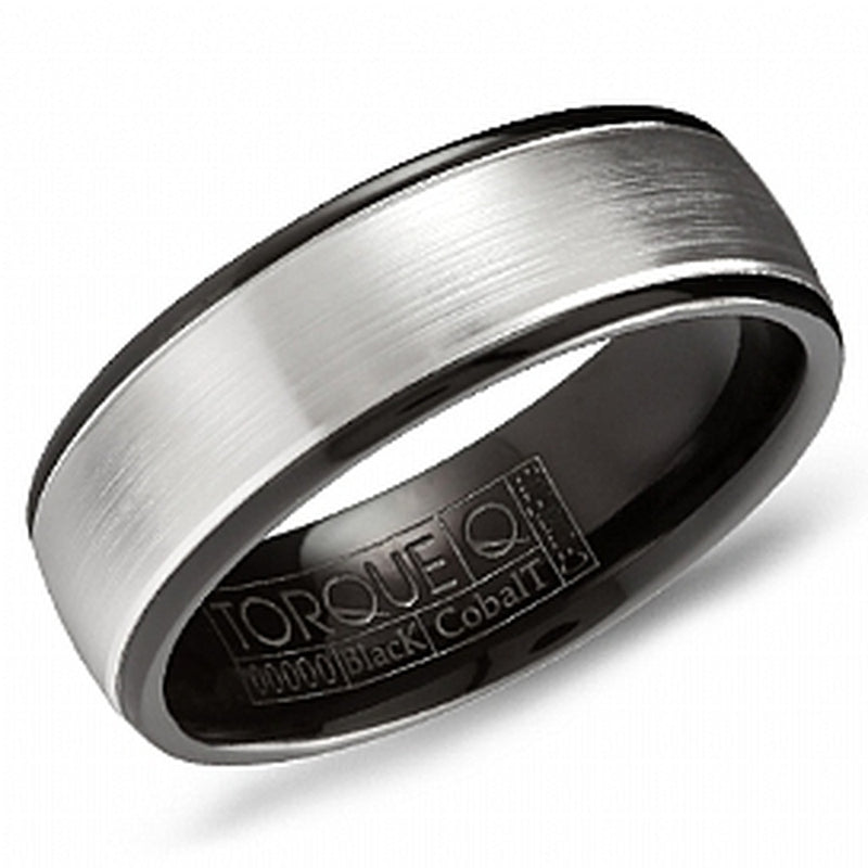 7MM BLK & WHT COBALT BAND