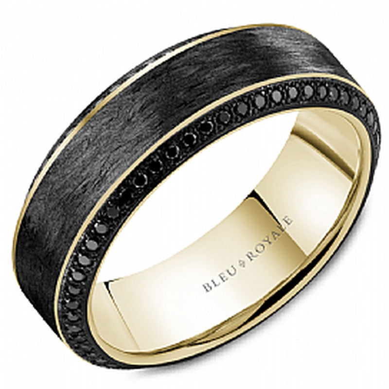 106=.76TW BLK DIA 7.5MM 14KY & CARBON BAND