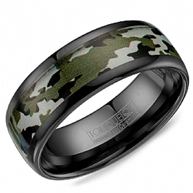 8MM BLK CERAMIC BAND