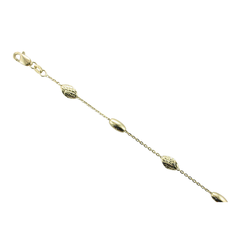 OVAL POD AND CHAIN BRACELET 7"