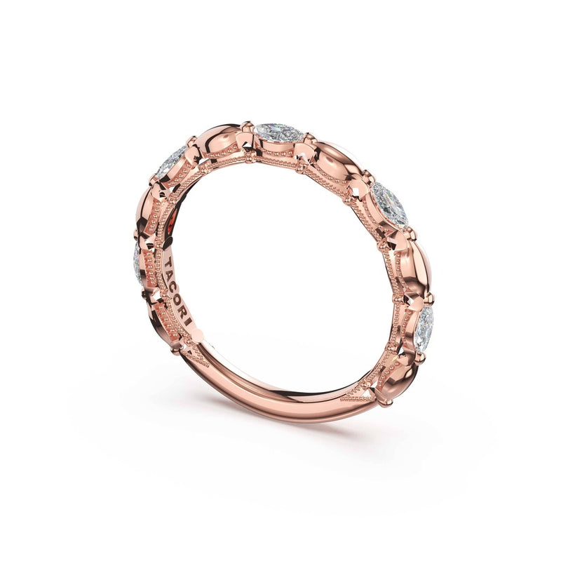 Marquise Pattern Band in 14kt Rose Gold