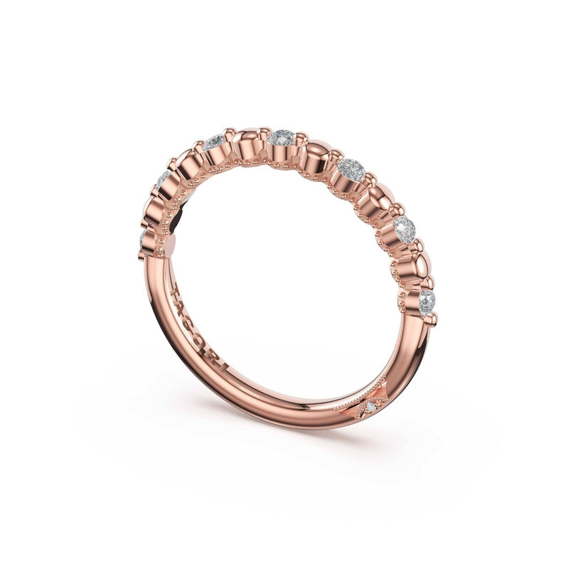 Round Pattern Band in 18kt Rose Gold