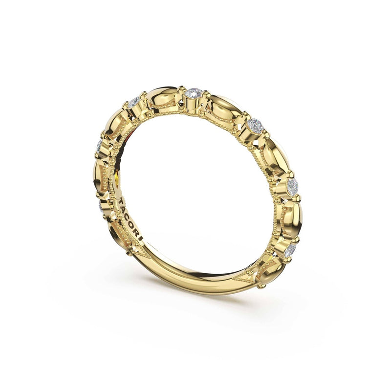 Alternating Pattern Band in 18kt Yellow Gold