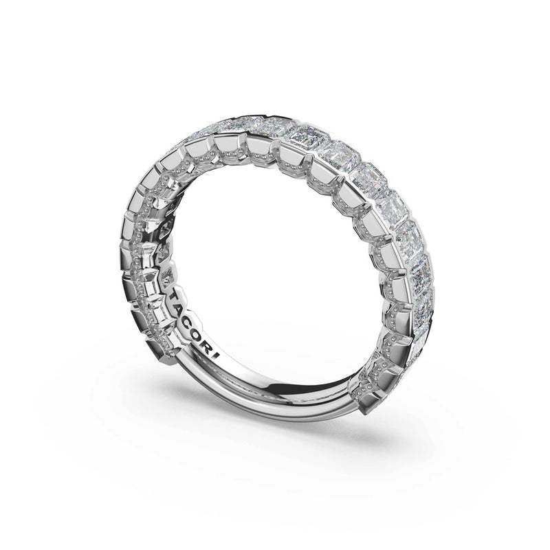 Semi-Bezel Band in Platinum
